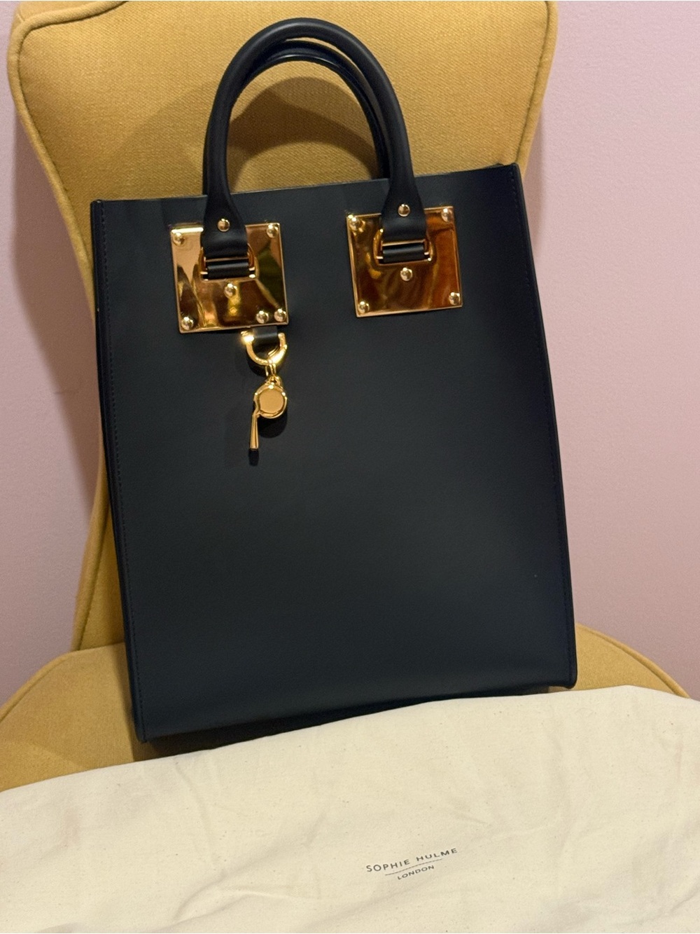 Sophie Hulme Albion Black Leather Bag NWOT